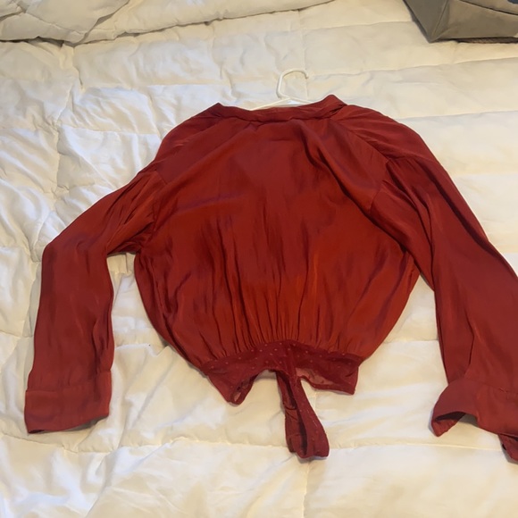 Brick Red Free People Plunge Bodysuit - Picture 4 of 8